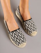 super mode Espadrile Negre cu împletitură decorativă Nimilithae