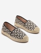 super mode Espadrile Negre cu împletitură decorativă Nimilithae