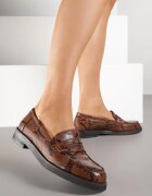 super mode Mocasini Maro Decorați cu model de șarpe Zaroma