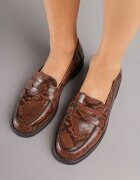 super mode Mocasini Maro Decorați cu model de șarpe Zaroma