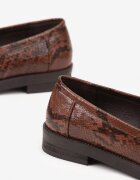 super mode Mocasini Maro Decorați cu model de șarpe Zaroma