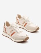 super mode Sneakers Bej cu Benzi Decorative și Inserții Metalice Alanissea
