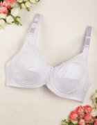  Sutien Alb Clasic cu Bretele Reglabile Jaymes