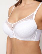  Sutien Alb Din dantelă cu efect push-up Donantia