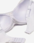  Sutien Alb Din dantelă cu efect push-up Donantia