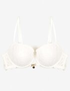  Sutien Alb Din Dantelă Push Up cu Bretele Dube Reglabile Emilinoria