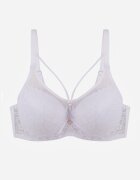  Sutien Alb Tip Full Cup cu Dantelă și Bretele Reglabile Nestakate