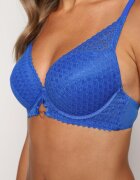  Sutien Albastru Tip Push-Up cu finisaj neted Nansiala