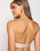  Sutien Bej Bardotă Push-up cu bretea transparentă Mivia