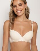  Sutien Bej Clasic cu Elemente Decorative Emarinda