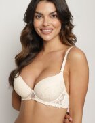  Sutien Bej Cupă C cu detalii din dantelă Mailese