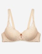  Sutien bej de dantelă push-up Vectora