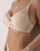  Sutien Bej deschis Tip Full Cup cu Detalii din Dantelă Ravisella