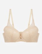  Sutien Bej deschis Tip Full Cup cu Detalii din Dantelă Ravisella