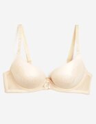  Sutien Bej Push Up cu fundiță decorativă și trandafiri Nivrine