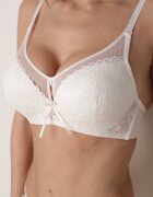  Sutien Bej Tip Full Cup cu Dantelă Ravisella
