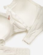  Sutien Bej Tip Full Cup cu Dantelă Ravisella