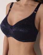  Sutien Bleumarin cu bretele reglabile cu finisaj din dantelă Kefefia