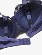  Sutien Bleumarin cu bretele reglabile cu finisaj din dantelă Kefefia