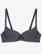  Sutien Bleumarin Cupă B Push-Up cu bretele reglabil și aplicație metalică Alerista