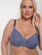  Sutien bleumarin Full Cup cu decorație Zileviana