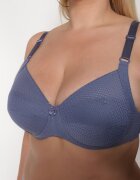  Sutien bleumarin Full Cup cu decorație Zileviana