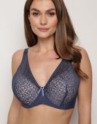  Sutien bleumarin Full Cup din dantelă cu fundiță și cu zirconii Lonikoria