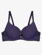  Sutien Bleumarin Push Up cu Broderie Decorativă Emalinore