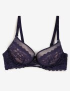  Sutien Bleumarin Push-up cu dantelă Alorive