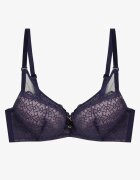  Sutien Bleumarin și Roz Dantelat Cu efect push-up Donantia