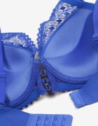  Sutien din dantelă Albastru Tip push-up Delnena