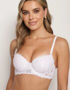  Sutien din dantelă mov deschis tip Push-Up cu bretele reglabile detașabile Ilathwen