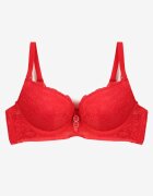  Sutien Din Dantelă Roșu Tip Push Up Temitia