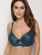  Sutien Full Cup Verde închis cu Dantelă pe Cupe Awenora