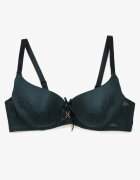  Sutien Full Cup Verde închis cu Dantelă pe Cupe Awenora