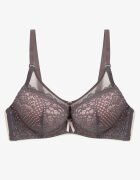  Sutien Gri-Roz Din dantelă Tip push-up Cu ornament metalic Chrissty