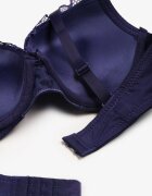 Sutien Mov cu Push-up și cu Cupe din Dantelă Berilis