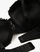  Sutien Negru-Bej cu Push Up și Cupe din Dantelă Berilis
