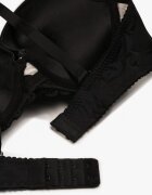  Sutien Negru-Bej Push Up cu Dantelă Nimffea