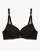  Sutien Negru Clasic cu Elemente Decorative Emarinda