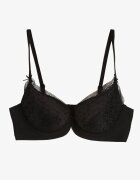  Sutien Negru cu Plasă Decorativă Zorale