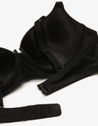  Sutien Negru Cupă B Push-up cu bretele reglabile și aplicație metalică Alerista