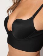  Sutien Negru Cupe C Push Up cu Bretele Reglabile Mivitha