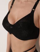  Sutien Negru Din Dantelă Tip Full Cup Vikoni