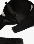  Sutien negru push-up cu fundiță decorativă și trandafiri Nivrine