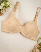  Sutien Neted Bej deschis cu Bretele Reglabile Pronisa