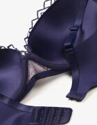  Sutien Push-Up Bleumarin-Roz Decorat cu Dantelă Dimessta