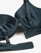  Sutien Push Up Verde închis cu Broderie Decorativă Emalinore
