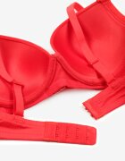  Sutien Roșu Clasic cu Elemente Decorative Emarinda