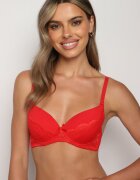  Sutien roșu dantelat Full Cup Tristine